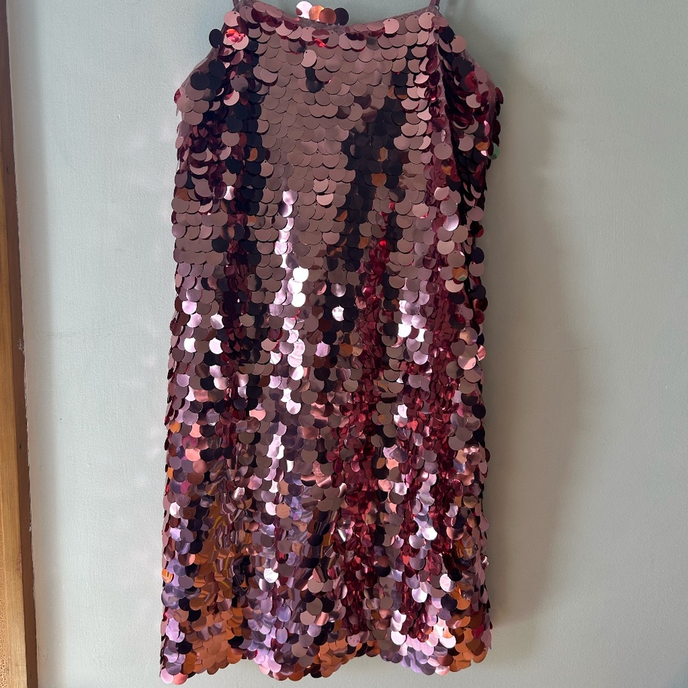 A new day pink sequin dress